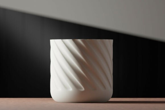 3D Minimal Twist Jar: A Stylish and Functional Addition to Your Workflow