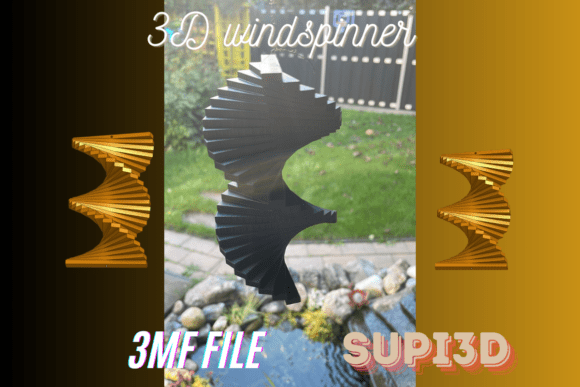 3D Windspinner STL 3MF: A Creative Asset for Designers