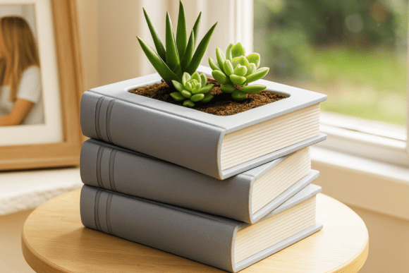Book Planter: A Unique Blend of Greenery and Design