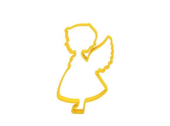 Create Heavenly Treats with the Standing Angel Cookie Cutter STL - Fast Easy 3D Printing Model