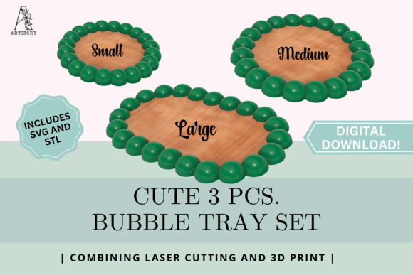 Create Unique Bubble Trays with 3D Print SVG