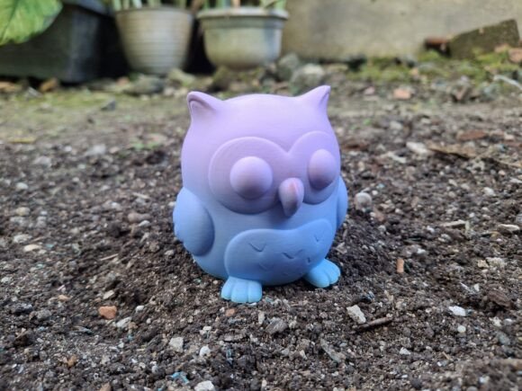 Cute Owl Bird 3D Print Model: A Charming Addition