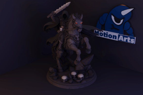 Dark Fantasy Death Knight 3D Model for Printing