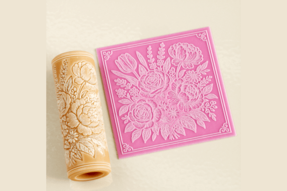 Elegant Floral Mix Roller STL: A Versatile Tool for Crafters and Artists
