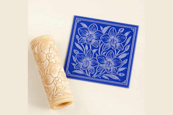 Enhance Your Craft with the Orchid Texture Roller STL