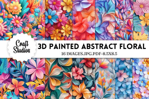 Enhance Your Crafts with 3D Floral Digital Paper