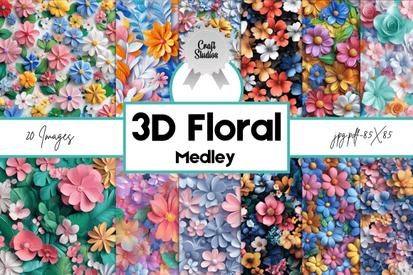Explore Creative Possibilities with 3D Floral Medley