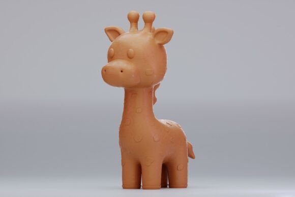 Explore the Charm of Cute Giraffe 3D STL File
