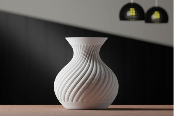 Explore the Versatility of 3D Elegant Swirl Vase in Modern Decor