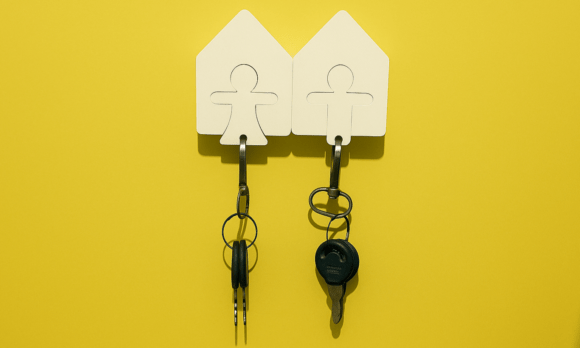 Key Holder Couple 3D Print Model