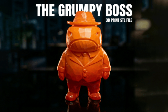Meet The Grumpy Boss: 3D Print a Whale Figurine