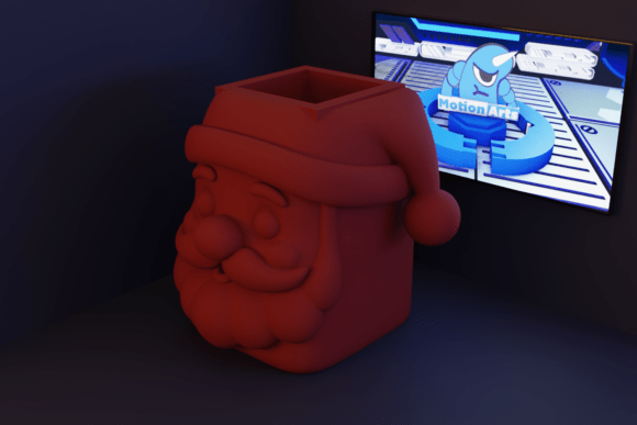 Santa Claus Head Plant Pot: A Festive Decor Choice