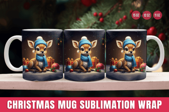Transform Mugs with 3D Christmas Mug Wrap Designs