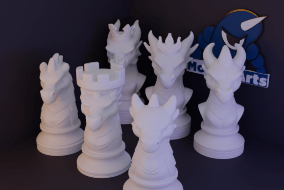 Transform Your Chess Game with Dragon-Shaped Chess Pieces