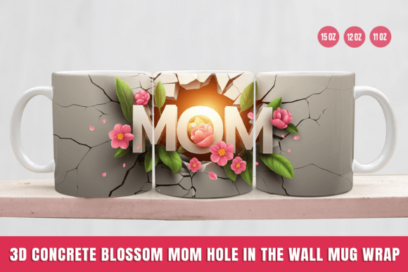 Transform Your Favorite Mug into a Festive Wonderland with the 3D Mom Mug Wrap Tumbler, Mother's Day