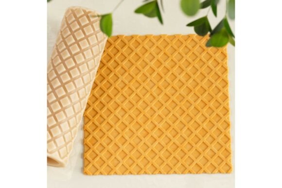 Waffle Cone Diamond Grid Texture Roller